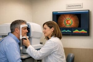 Screening for Glaucoma in High-Risk Groups